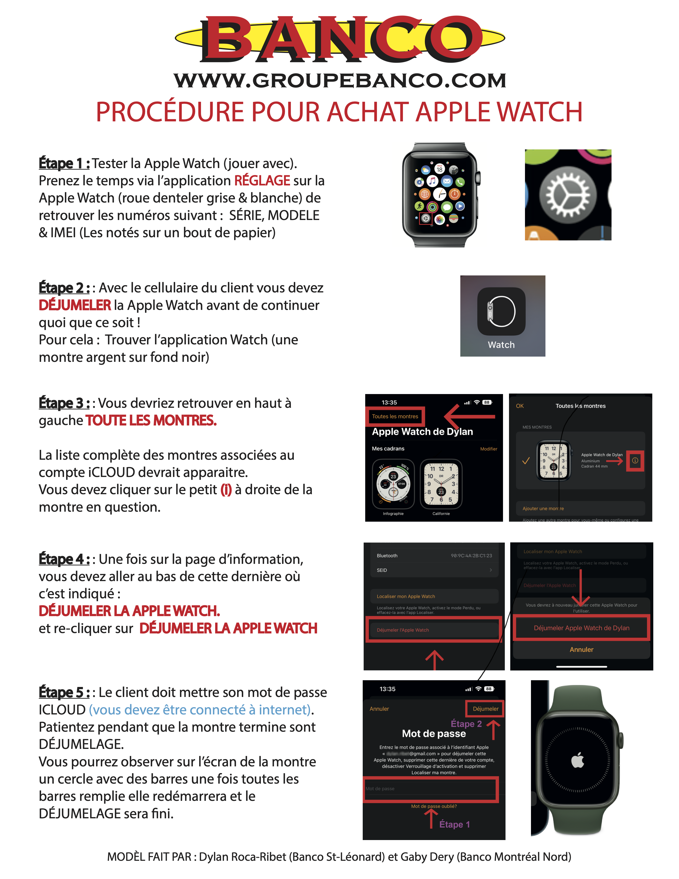 APPLE WATCH Groupe Banco