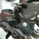 PATIN A ROUES ALIGNEES / GRIS
